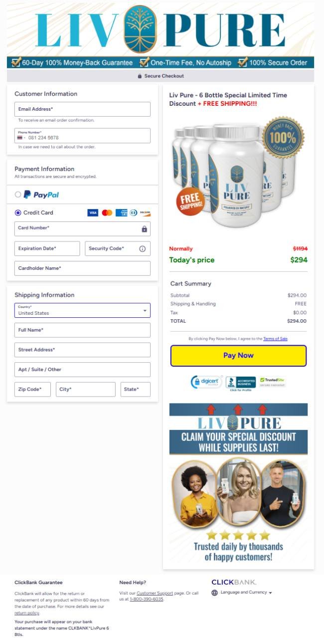 Liv Pure  Official Website Secure Order 